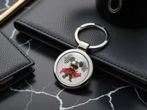 Metal Keychains Glossy Pro Alloy Durable Classy